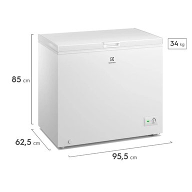 CONGELADOR HORIZONTAL ELECTROLUX 251L EFH25S2P4AW BLANCO - 4