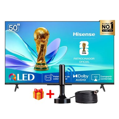 TELEVISOR HISENSE 50 QLED FHD 50Q4SV DOLBY AUDIO + ANTENA DIG