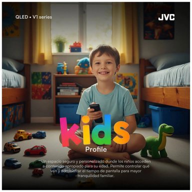 TELEVISOR JVC 43 QLED GOOGLE TV SMART TV - 7
