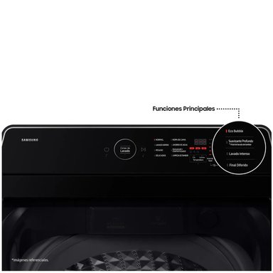 LAVADORA SAMSUNG 13KG ECOBUBBLE WA40F13E4CPE GRIS GRAFITO - 4