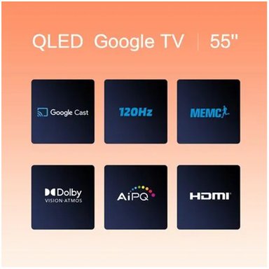 TELEVISOR BLACKLINE 55 QLED 4K SMART TV BL55-T6210QD 120HZ - 7