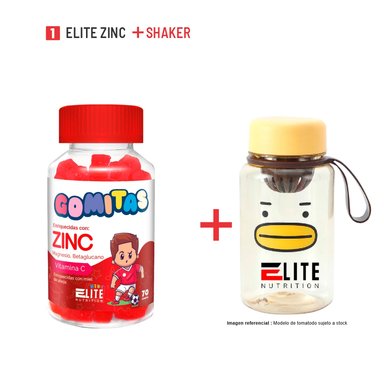 GOMITAS NIÑOS KIDS ELITE ZINC + SHAKER ELITE NUTRITION