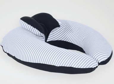 COJÍN DE LACTANCIA ACOLCHONADITOS 65X65CM ALGODÓN AZUL MARINO