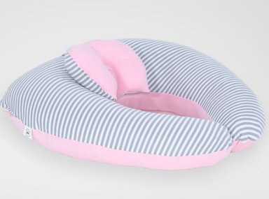 COJÍN DE LACTANCIA ACOLCHONADITOS 65X65CM ALGODÓN ROSADO