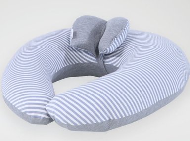 COJÍN DE LACTANCIA ACOLCHONADITOS 65X65CM ALGODÓN GRIS OSCURO