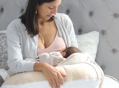 COJÍN DE LACTANCIA ACOLCHONADITOS 65X65CM ALGODÓN BEIGE