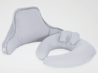 PACK DE LACTANCIA - COJÍN DE LACTANCIA + RESPALDAR PLOMO ACOLCHONADITOS