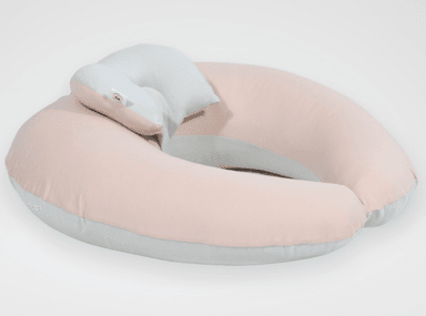 COJÍN LACTANCIA ACOLCHONADITOS ALGODÓN FLAMINGO CON CENIZA