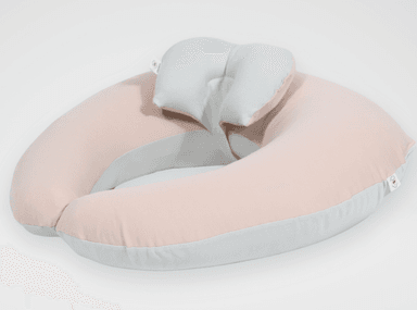 COJÍN LACTANCIA ACOLCHONADITOS ALGODÓN FLAMINGO CON CENIZA - 2