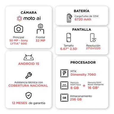 MOTO G86 POWER 8 GB+256GB CEREZA - 5