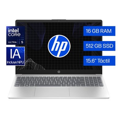 LAPTOP HP 15-FD1255LA INTEL CORE ULTRA 5 16GB 512GB TÁCTIL