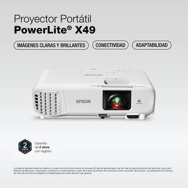 PROYECTOR EPSON POWERLITE X49 3LCD XGA 3600 LÚMENES - 2