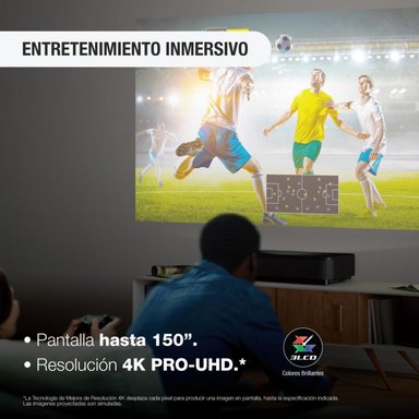 PROYECTOR EPSON 4K LS800 ANDROID TV ALCANCE CORTO NEGRO - 4