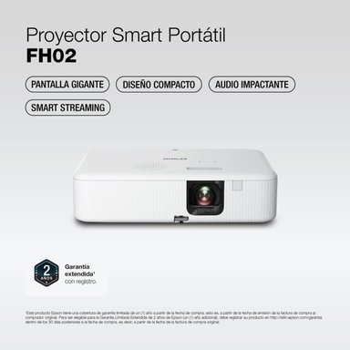PROYECTOR PORTÁTIL SMART EPSON FH02 3LCD FULL-HD - 3