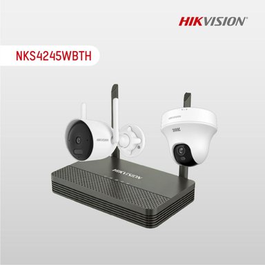 HIKVISION KIT WIFI GRABADOR CÁMARAS BULLET 4MP Y TURRET 5MP - 1