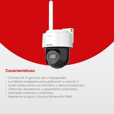 KIT EASYLINK PT GRANDE + BULLET 1 TERA ALMACENAMIENTO 4 MP HIKVISION - 4