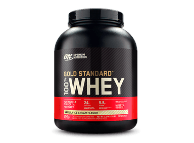 PROTEÍNA OPTIMUM NUTRITION GOLD STANDARD WHEY 5 LB VAINILLA