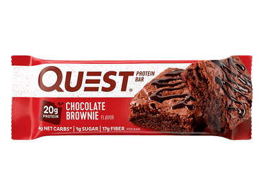 BARRAS DE PROTEÍNA QUEST NUTRITION CHOCOLATE BROWNIE 60GR - 1