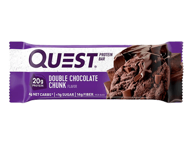 BARRAS DE PROTEÍNA QUEST NUTRITION DOUBLE CHOCOLATE CHUNK 60GR - 1