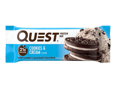 BARRAS DE PROTEÍNA QUEST NUTRITION COOKIES AND CREAM 60GR - 1