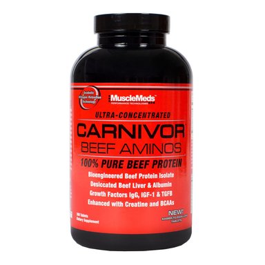 AMINOÁCIDOS MUSCLEMEDS AMINO CARNIVOR BEEF 300 TABLETAS
