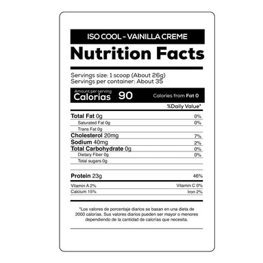 PROTEÍNA AISLADA ISO COOL 2LB VANILLA - ULTIMATE NUTRITION - 2