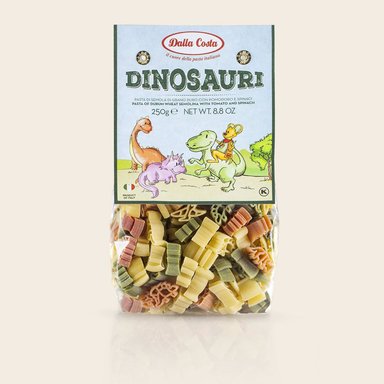 PASTA DINOSAURI TRICOLOR  DALLA COSTA X 250 GR - 1