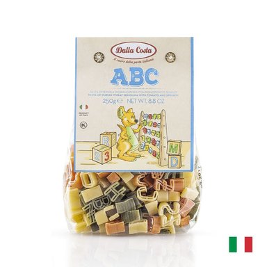 PASTA ABC TRICOLOR DALLA COSTA X 250 GR - 1