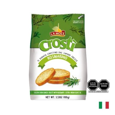 TOSTADITAS LA MOLE CROSTI ROSMARINO X 100 GR - 1