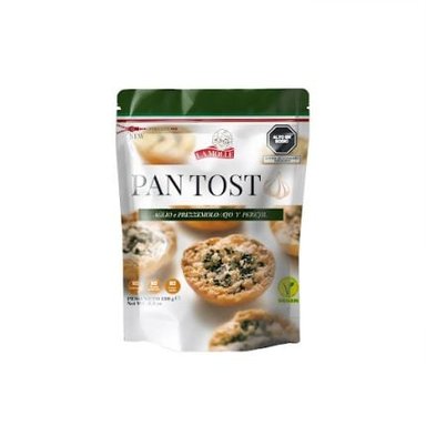 TOSTADAS LA MOLLE PANTOSTO AGLIO Y PREZZEMOLO X 150 GR - 1