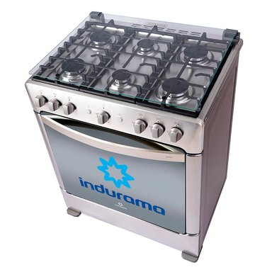 COCINA A GAS GLP INDURAMA 6 HORNILLAS PARMA ZAFIRO - ACERO INOX - 3