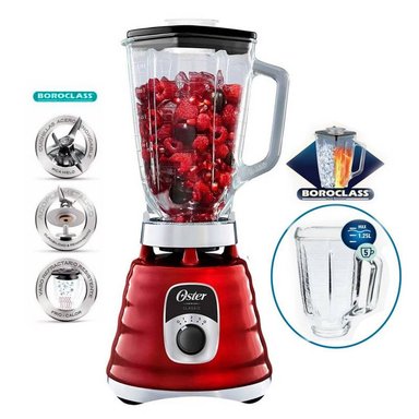 LICUADORA OSTER BLST4126R 3V. CLASICA 700W ROJO