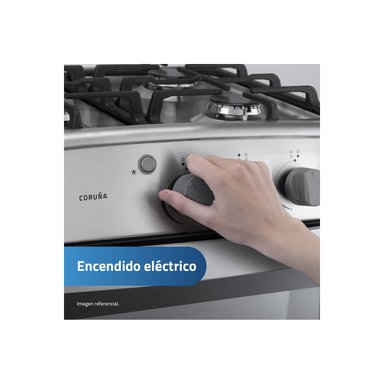 COCINA DE PIE A GAS INDURAMA 4 QUEMADORES CORUÑA INOX - 3