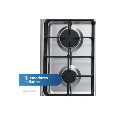COCINA DE PIE A GAS INDURAMA 4 QUEMADORES CORUÑA INOX - 6