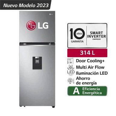 REFRIGERADORA LG TOP FREEZER NO FROST 314 LT GT31WPP CON DISPENSADOR AGUA - 1
