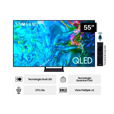 TELEVISOR SAMSUNG SMART QLED 4K 55 CRYSTAL QN55Q65DAG NUEVO MODELO - 1