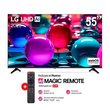 TELEVISOR LG 55 SMART UHD 4K 55UA7300PSB + MAGIC REMOTO LG MR25GA - 1