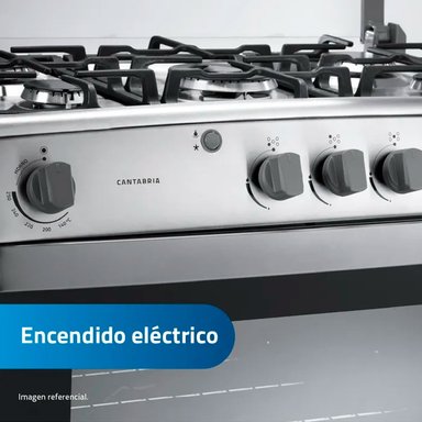 COCINA A GAS INDURAMA 5 HORNILLAS CANTABRIA QUARZO - 5