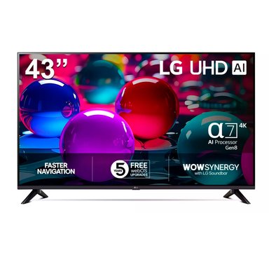 TELEVISOR LG 43 SMART WEBOS 43UA7300PSB UHD 4K PROCESADOR ALPHA 7 AI GEN8