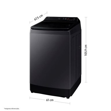 LAVADORA AUTOMÁTICA SAMSUNG CARGA SUPERIOR 13KG WA40F13E4C - 2