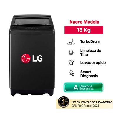 LAVADORA CARGA SUPERIOR LG SMART INVERTER 13 KG WT13OBVTB - 1