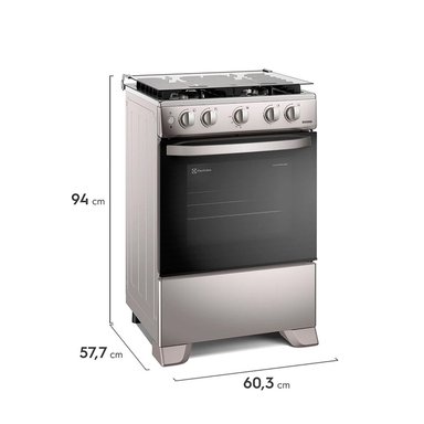 COCINA DE PIE A GAS ELECTROLUX 4 HORNILLAS FE4ISR - 2