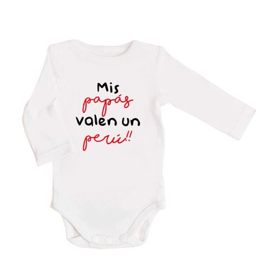 BODY LARGO ALGODÓN PIMA UNISEX MODO TEDDY BLANCO PERÚ BEBÉ