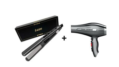 PLANCHA LIZZE CABELLO LIZZIE 250°C EXTREME + SECADORA CABELLO 180°C EXTREME