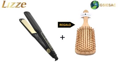 LIZZE PACK PLANCHA PROFESIONAL DE CABELLO SUPREME TOP LINE + REGALO CEPILLO RAQUETA CERDAS BAMBU