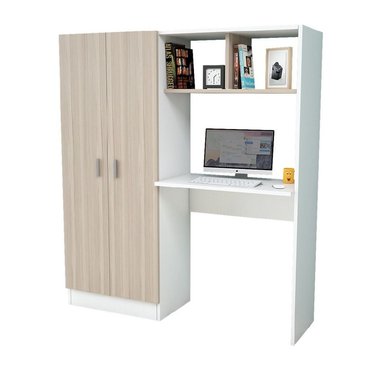 ESCRITORIO STARHOME VALENCIA 150 CM X 40 CM - BLANCO / BEIGE