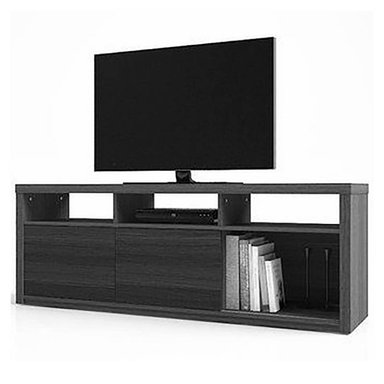 CENTRO DE ENTRETENIMIENTO STARHOME AKABA MUEBLES 6 SECCIONES LINOSA GRIS OSCURO - 1