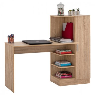 STARHOME ESCRITORIO BACK TO SCHOOL CON LIBRERO ROBLE | BEIGE