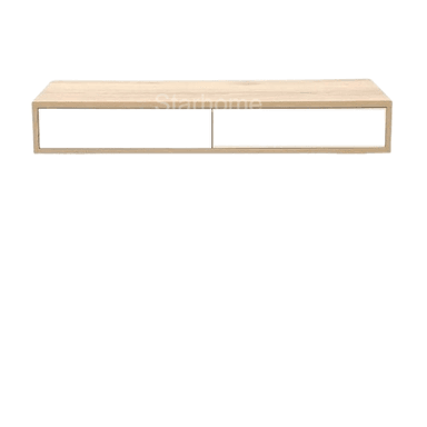 ESCRITORIO FLOTANTE STARHOME 120 CM X 40 CM ROBLE HOME OFFICE CON WALL PANEL Y ARCHIVADOR MELAMINA - 2