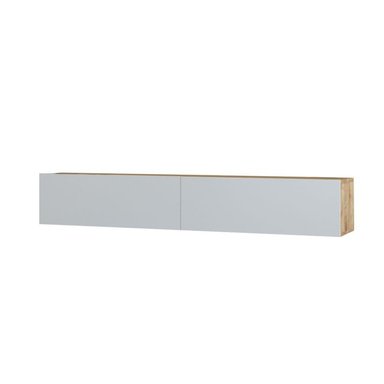 ESCRITORIO FLOTANTE STARHOME 120 CM X 40 CM ROBLE HOME OFFICE CON WALL PANEL Y ARCHIVADOR MELAMINA - 4